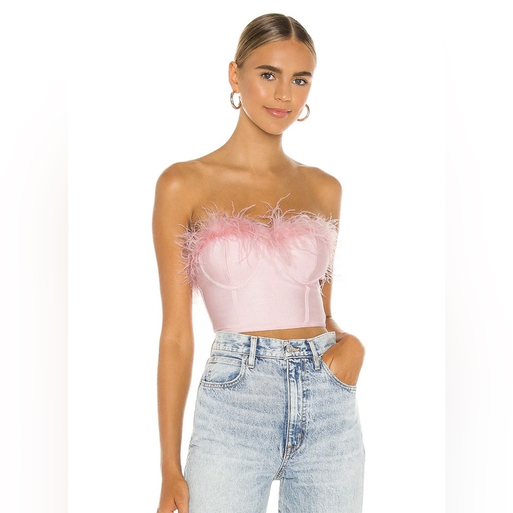 Ramona Bustier Top in Blush